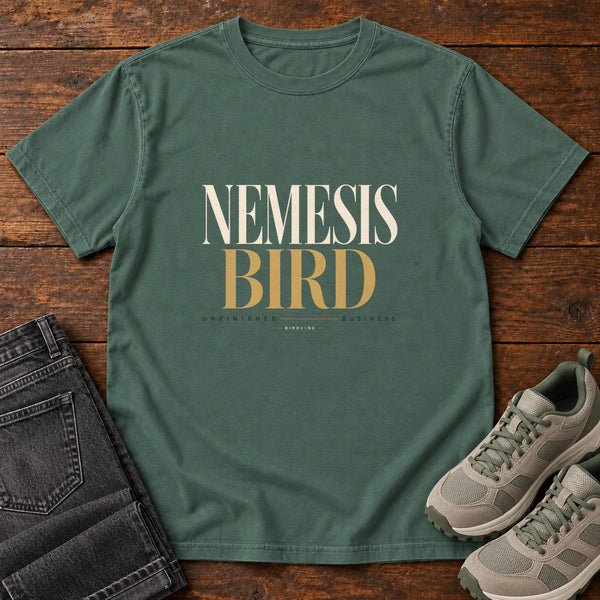 Nemesis Bird T-Shirt in Blue Spruce, front view