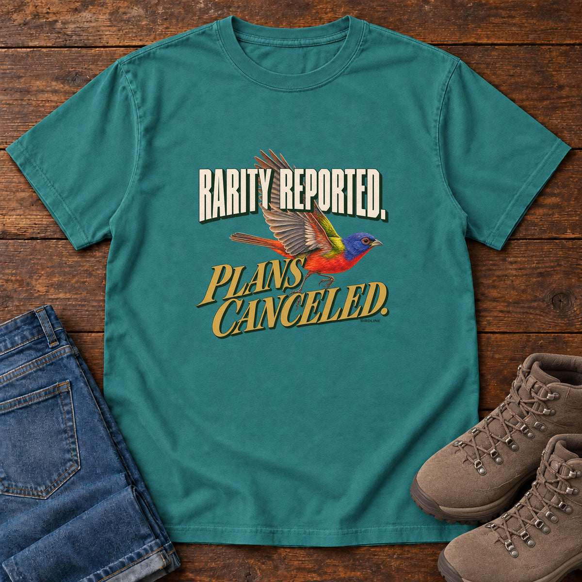 Rarity Reported Plans Cancelled T-Shirt in Emerald