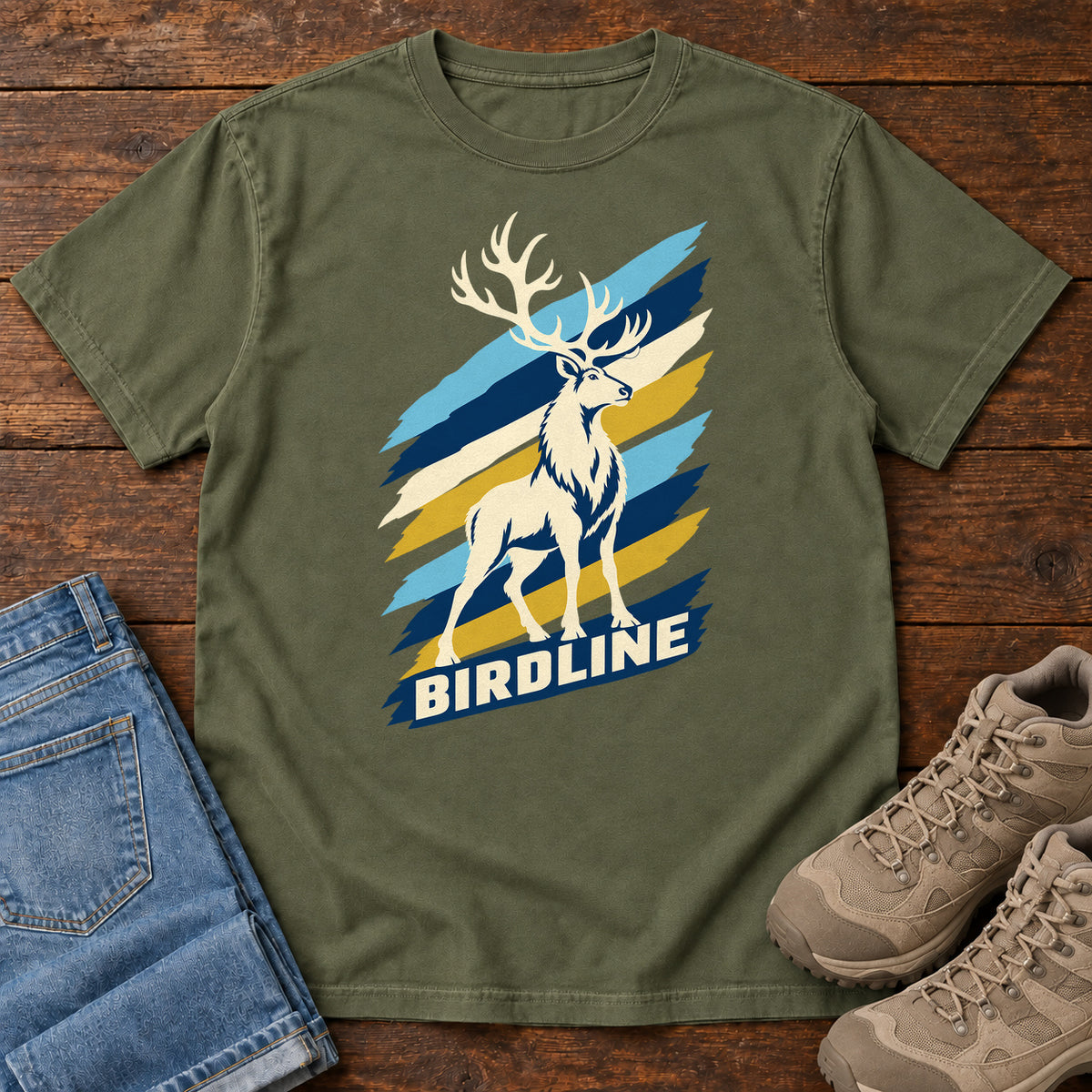 Birdline White Elk T-Shirt in Hemp