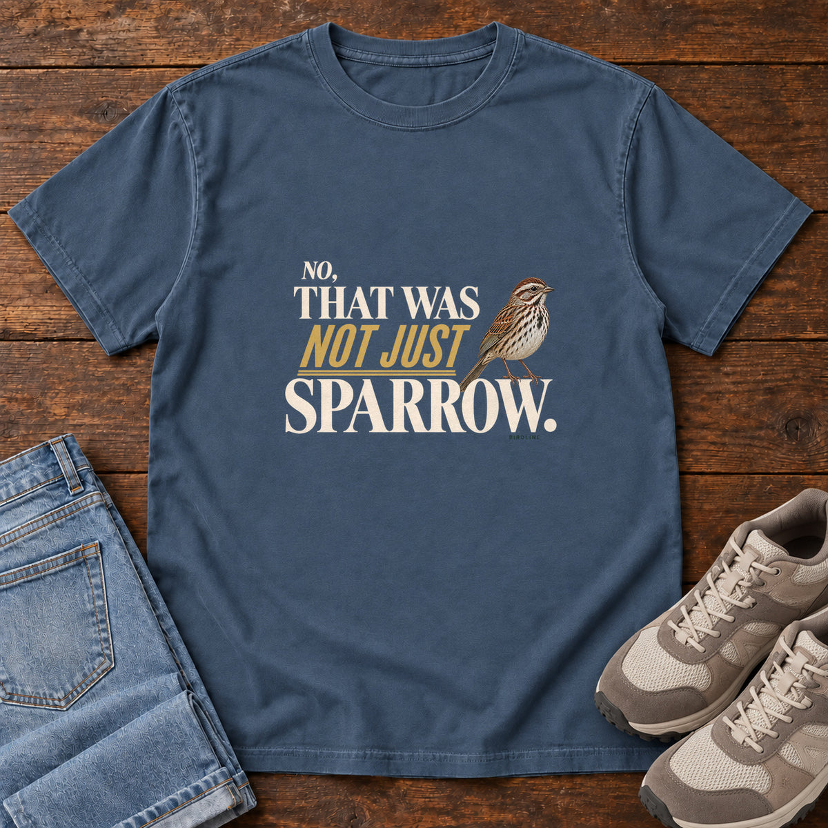 No That Was Not Just a Sparrow T-Shirt in Midnight