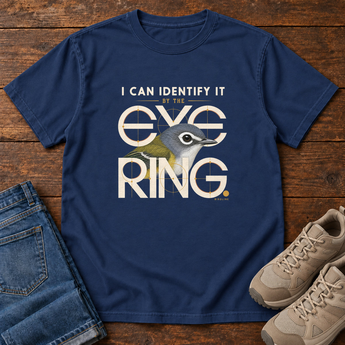 I Can Identify It by the Eye Ring T-Shirt in True Navy