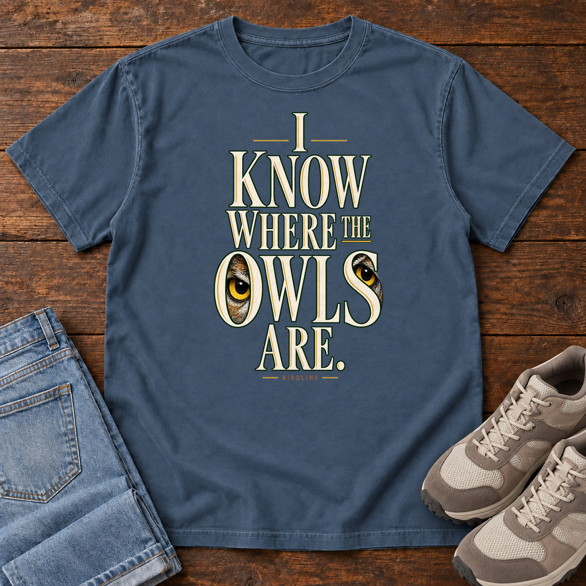 I Know Where the Owls Are T-Shirt in Midnight