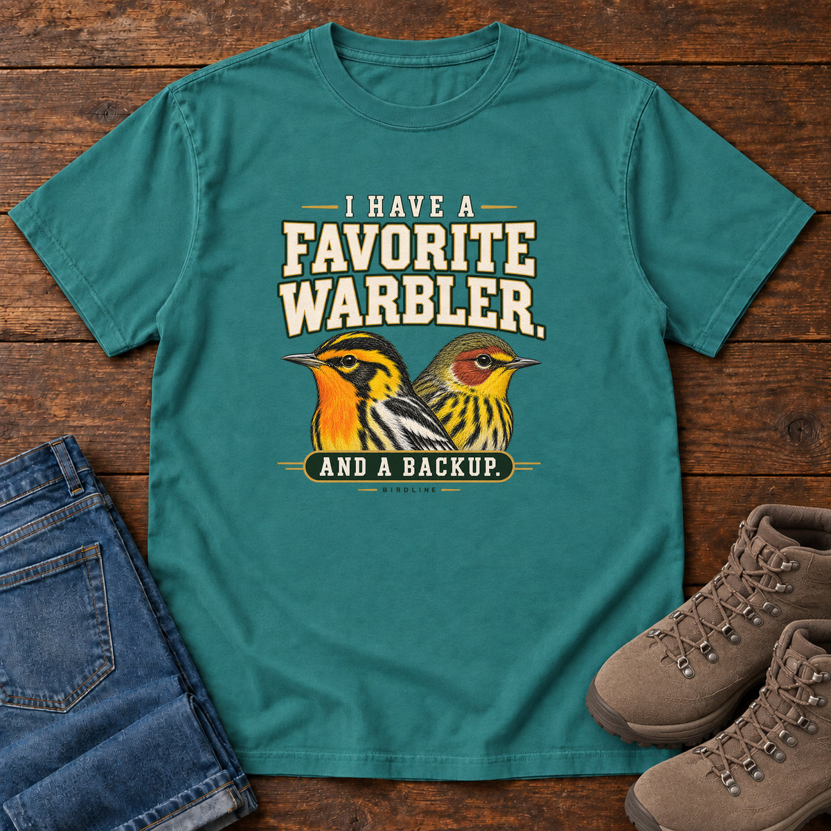 I Have a Favorite Warbler and a Backup T-Shirt in Emerald
