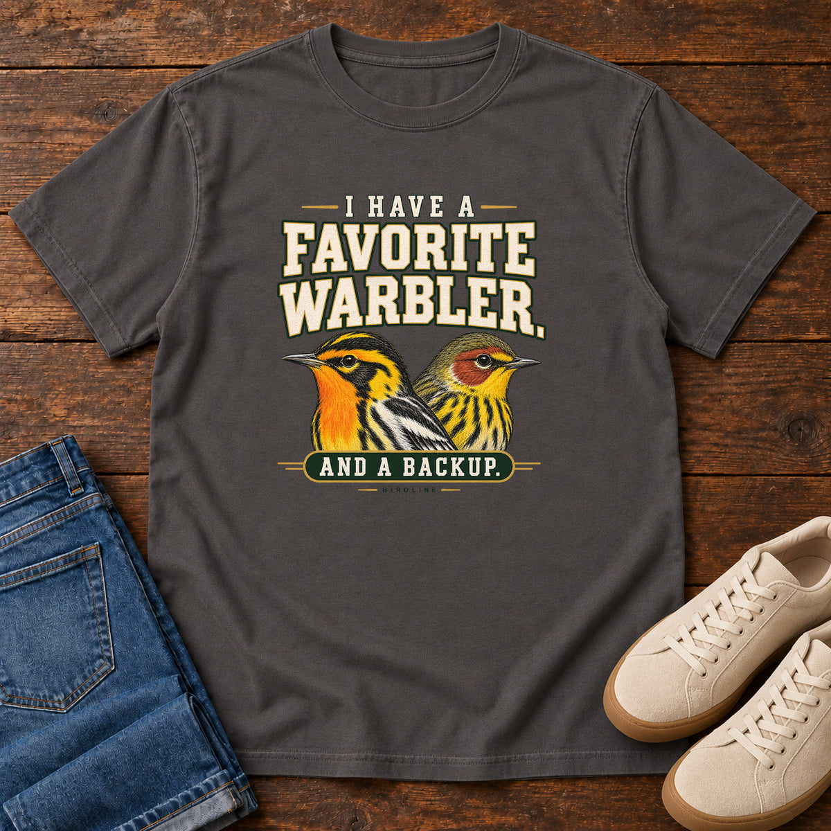 I Have a Favorite Warbler and a Backup T-Shirt in Graphite