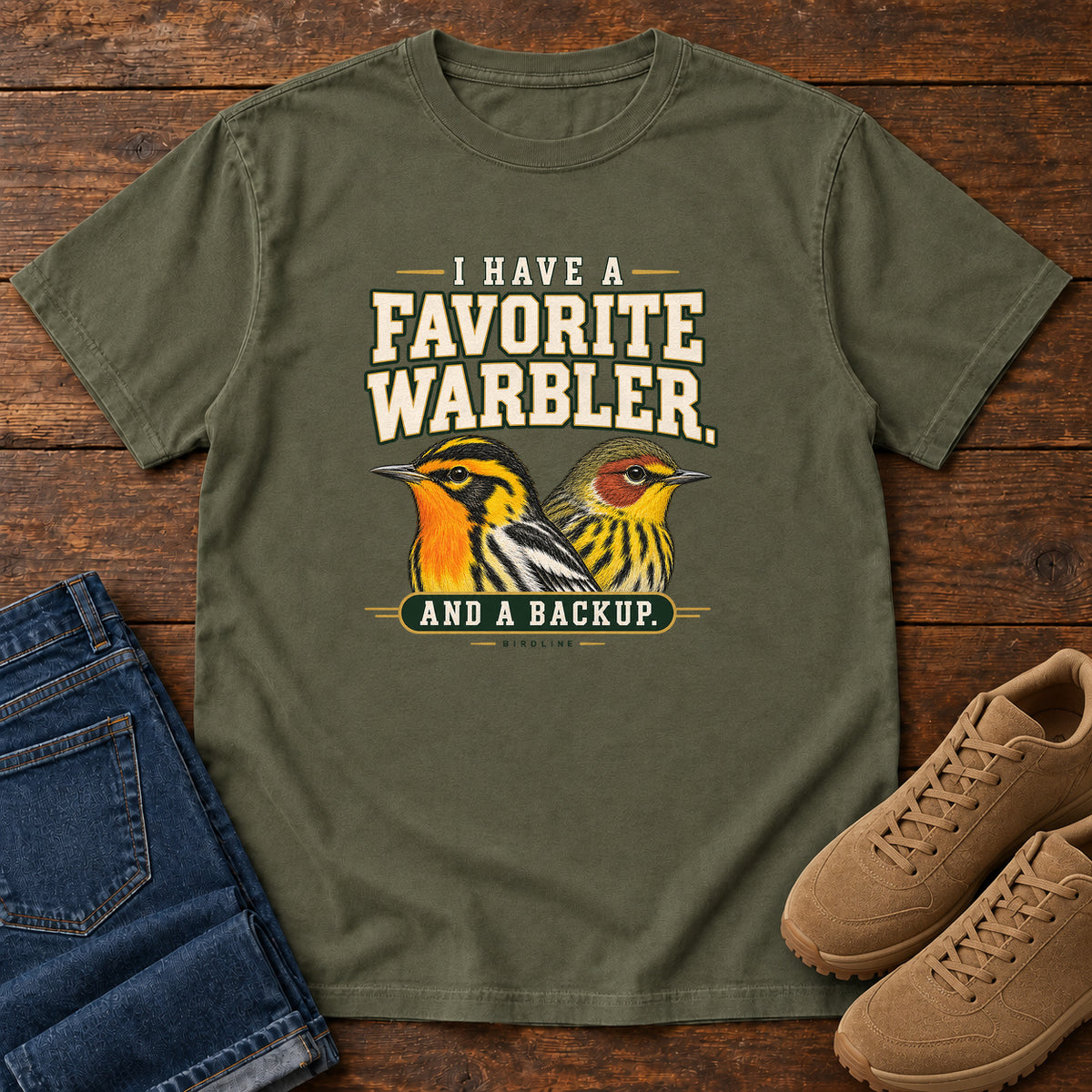 I Have a Favorite Warbler and a Backup T-Shirt in Sage