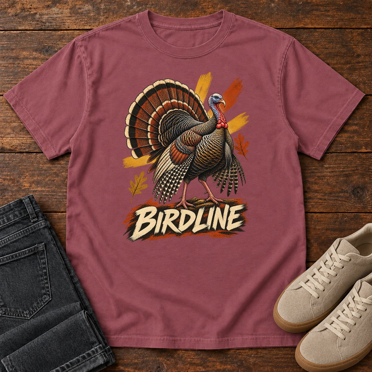Birdline Turkey T-Shirt in Brick