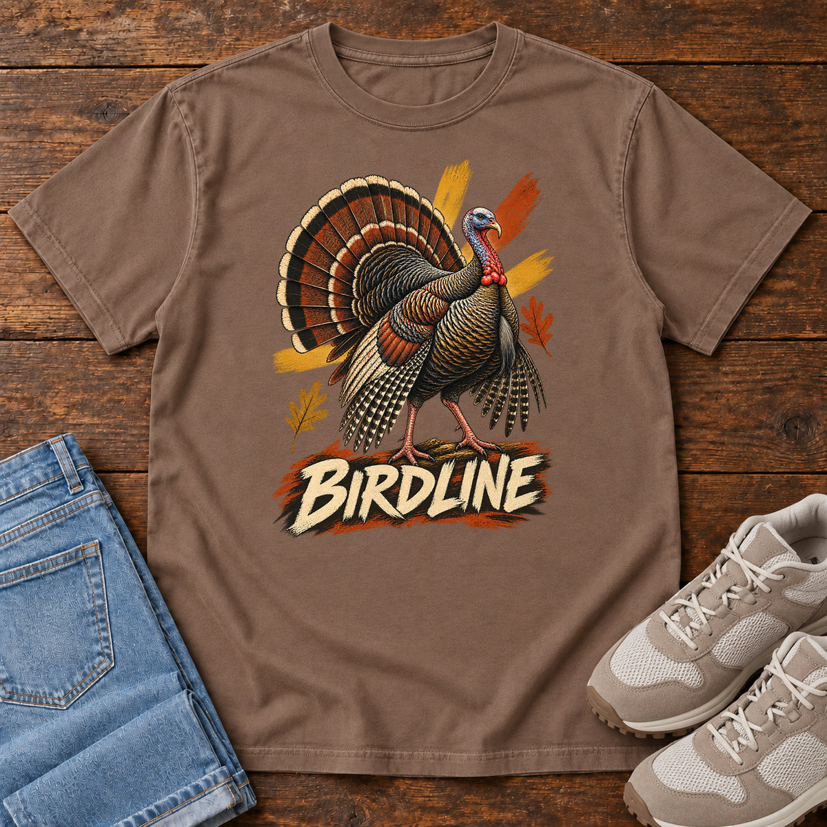 Birdline Turkey T-Shirt in Espresso