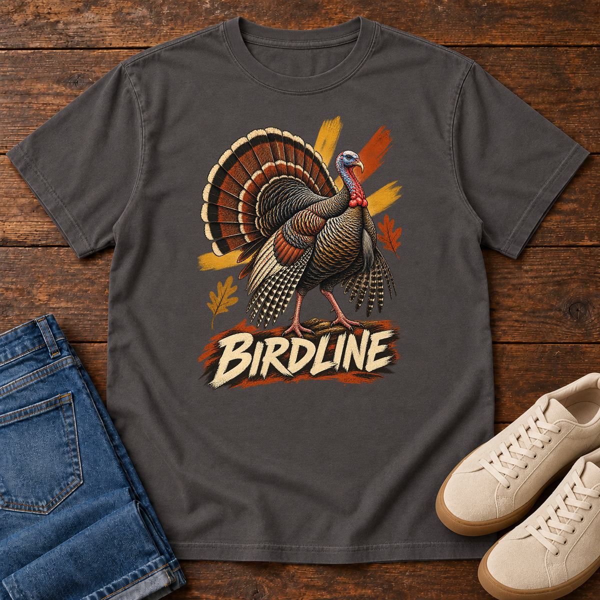 Birdline Turkey T-Shirt in Graphite