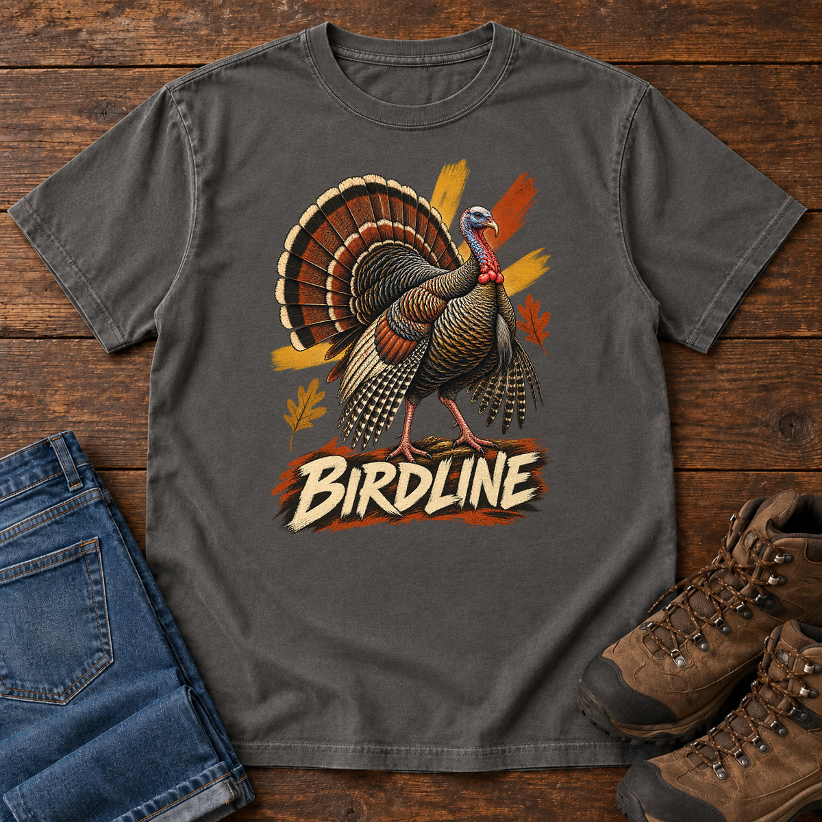 Birdline Turkey T-Shirt in Pepper