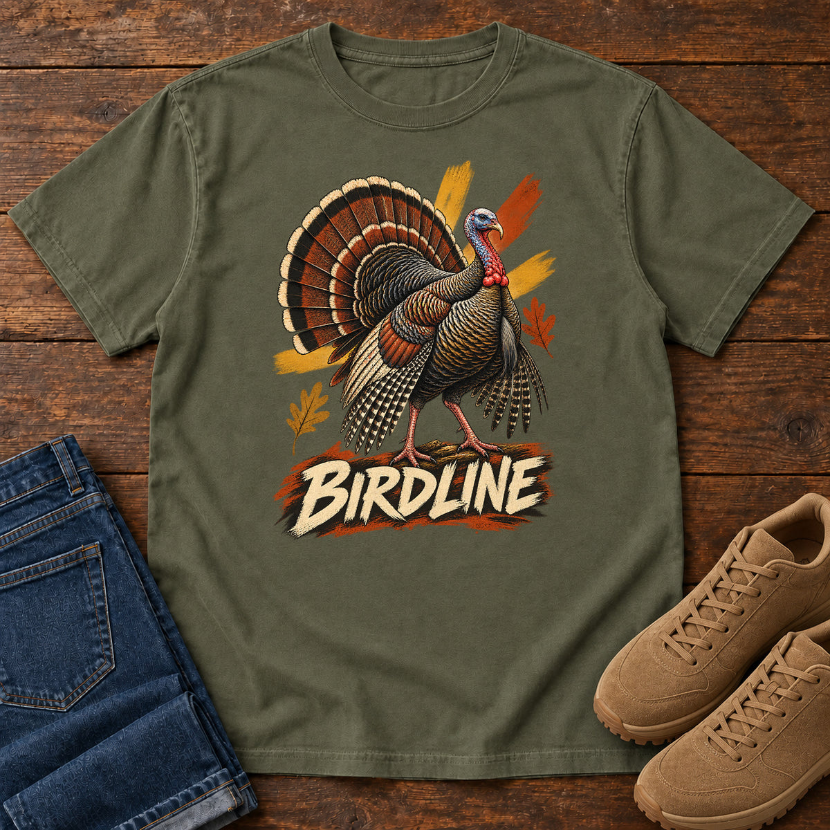 Birdline Turkey T-Shirt in Sage