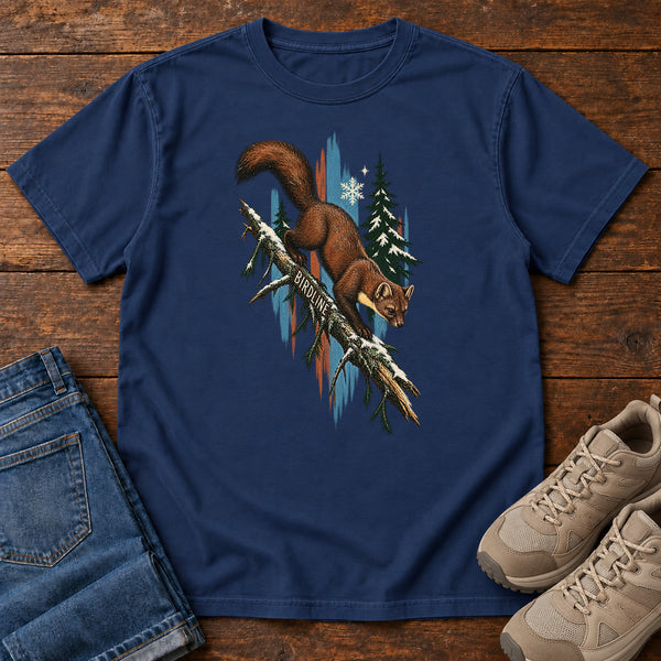 Birdline Squirrel Blue T-Shirt, alternate view