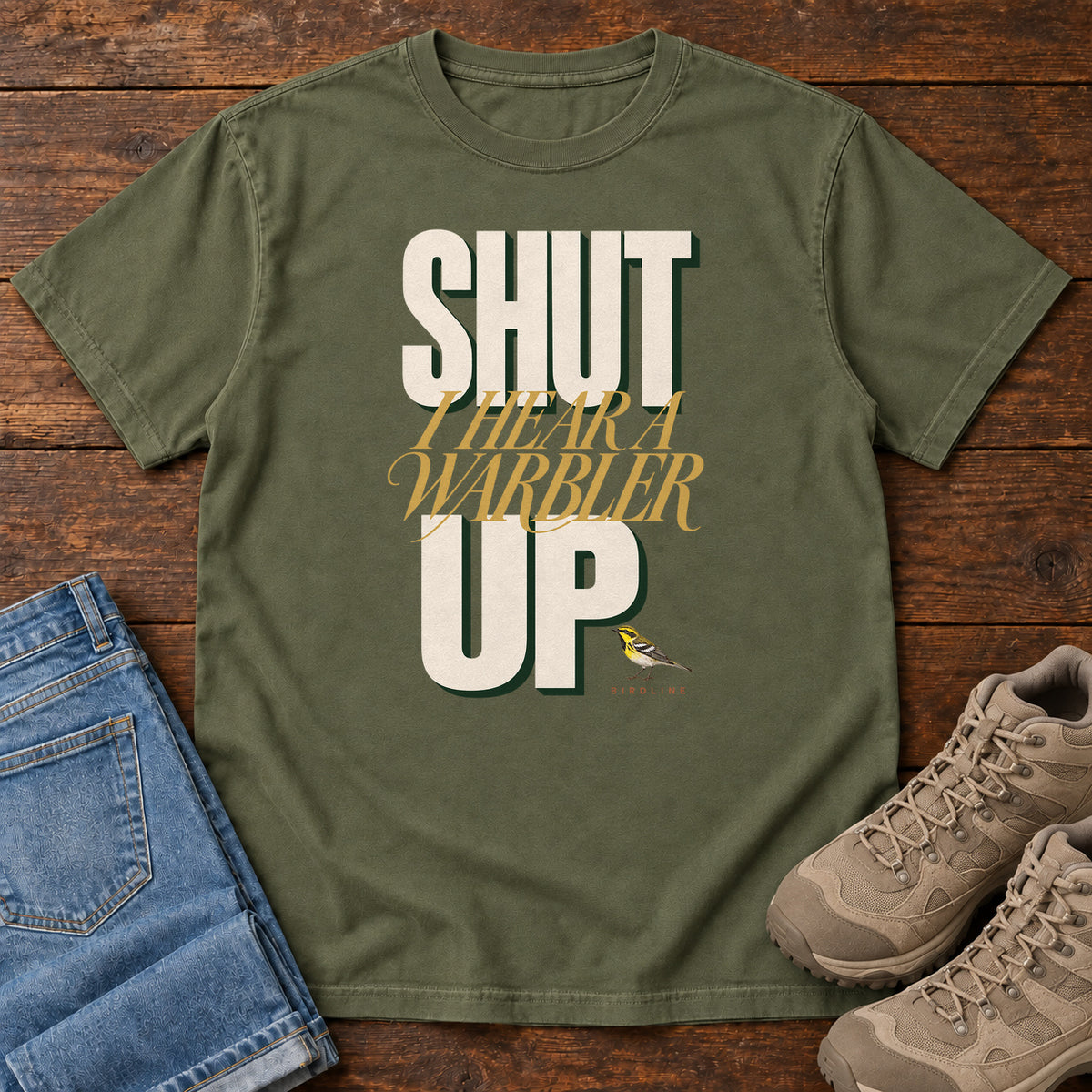 Shut Your Warbler up T-Shirt in Hemp