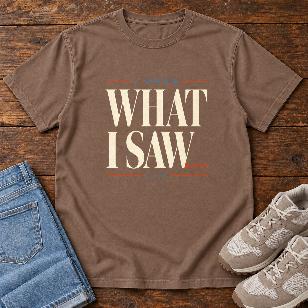 I Know What I Saw Variant T-Shirt in Espresso