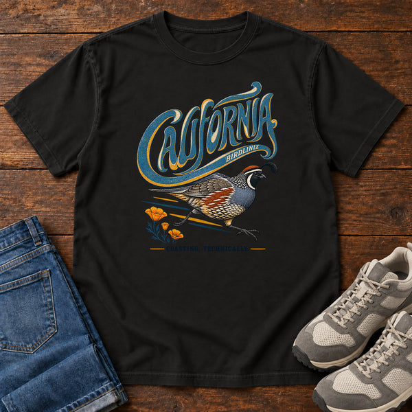 California Coasting Technically Quail T-Shirt, alternate view