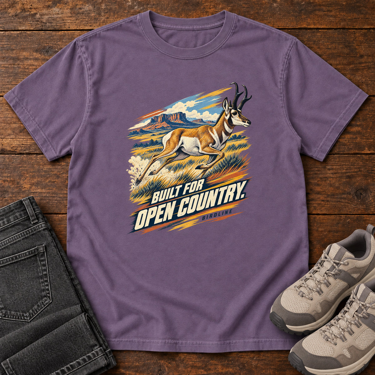 Built for Open Country Pronghorn T-Shirt in Grape