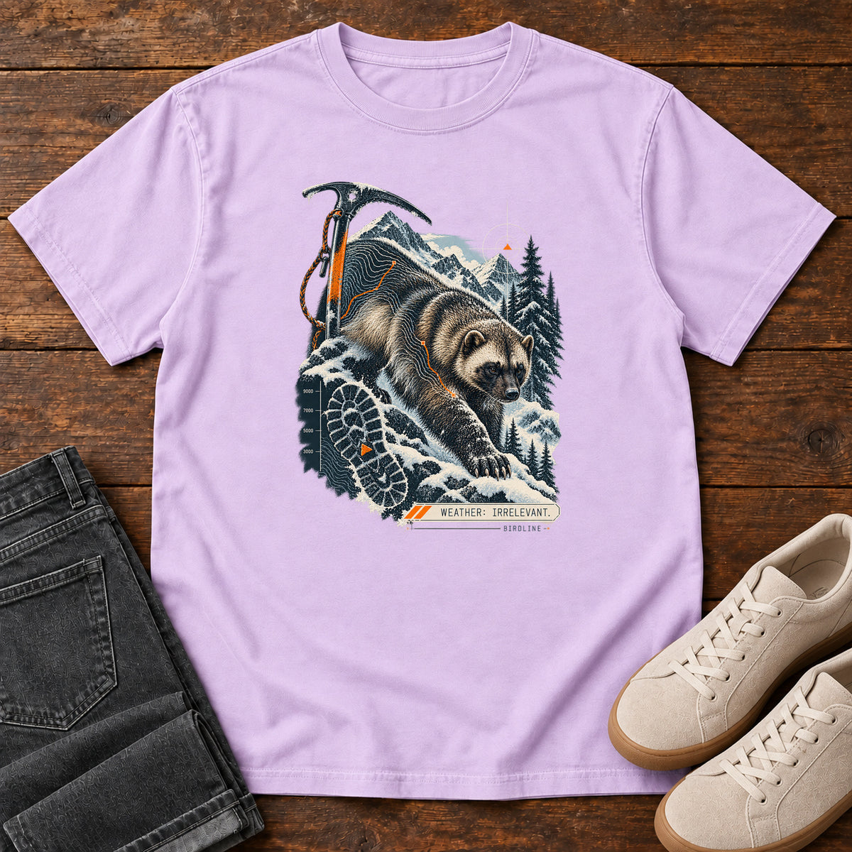Weather Irrelevant Wolverine T-Shirt in Orchid