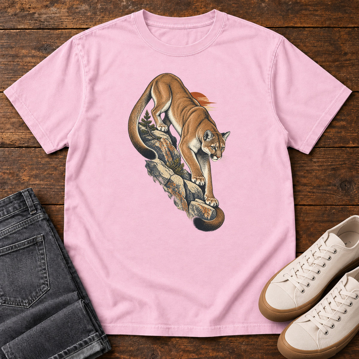 Mountain Lion T-Shirt in Blossom