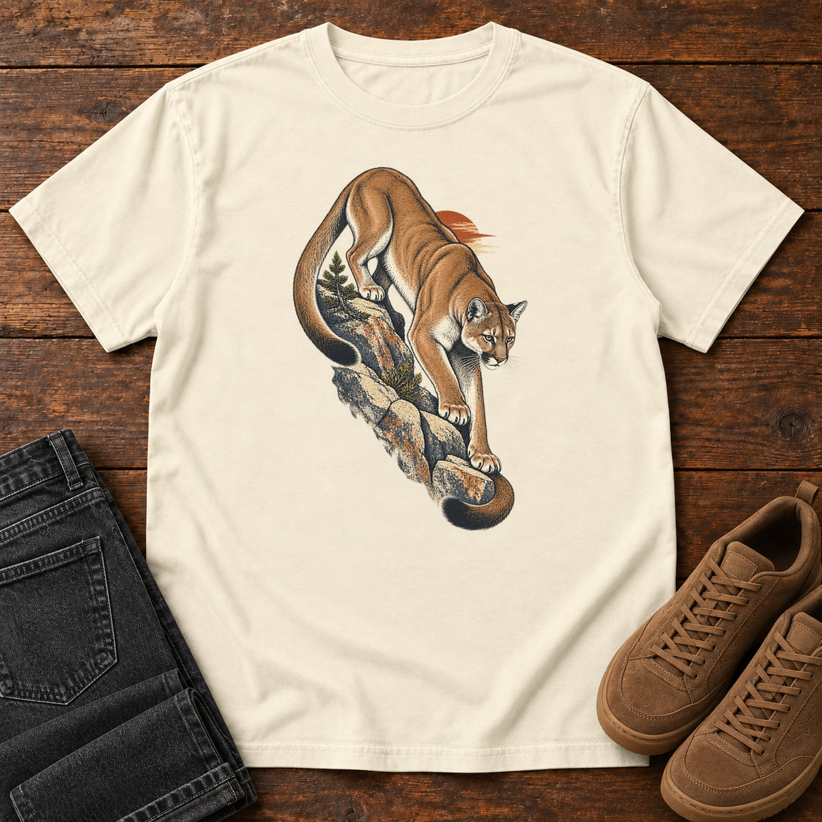 Mountain Lion T-Shirt in Ivory