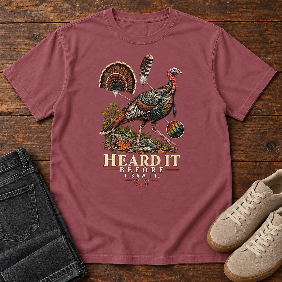 Heard It Before I Saw It Turkey Variant T-Shirt in Brick