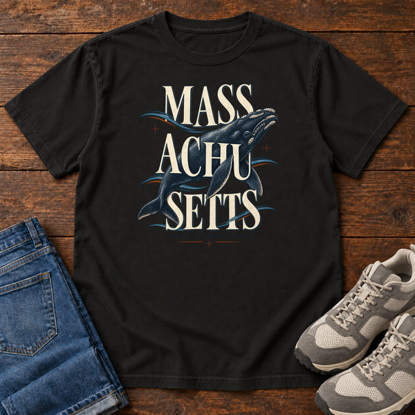 Massachusetts Coastal Complicated Whale T-Shirt, alternate view
