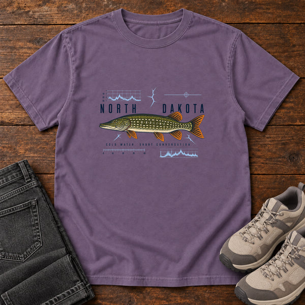 North Dakota Field Notes Sport Confused Pike T-Shirt, alternate view