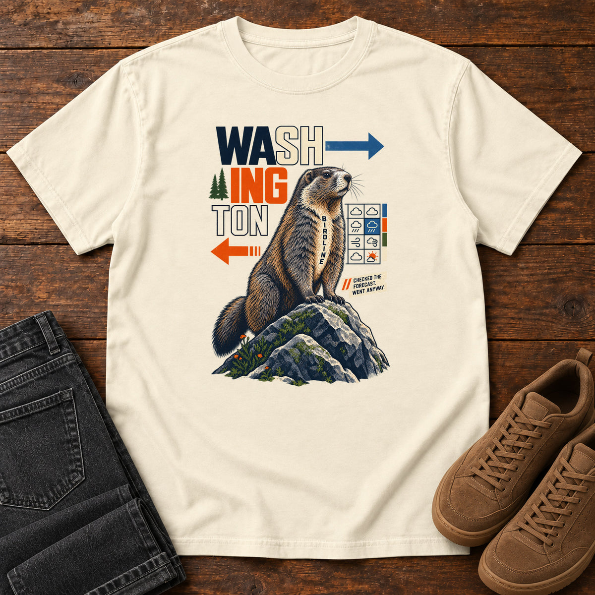 Washington Decides for Itself Marmot T-Shirt in Ivory