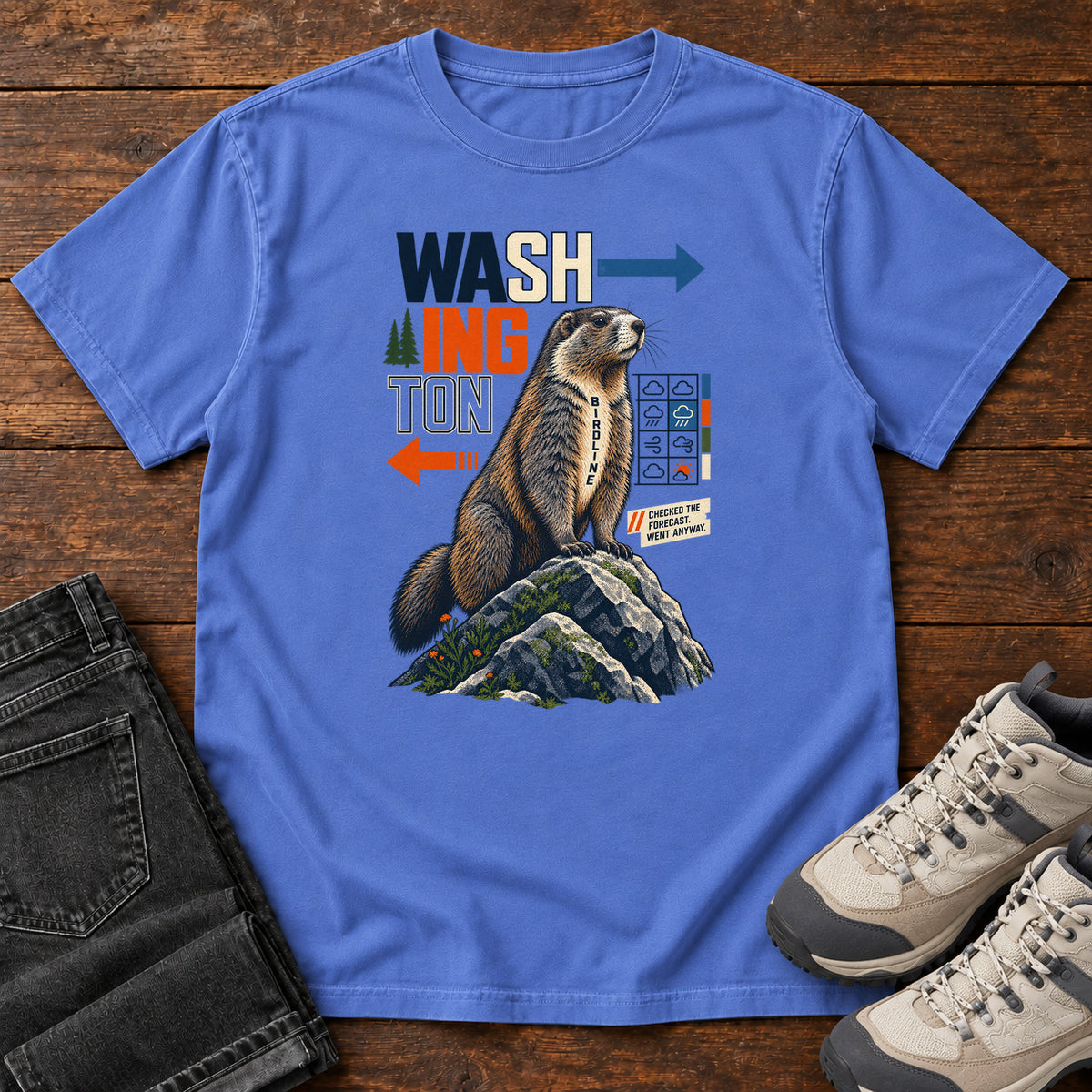 Washington Decides for Itself Marmot T-Shirt in Mystic Blue