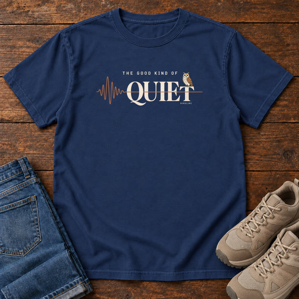 The Good Kind of Quiet T-Shirt in True Navy, front view