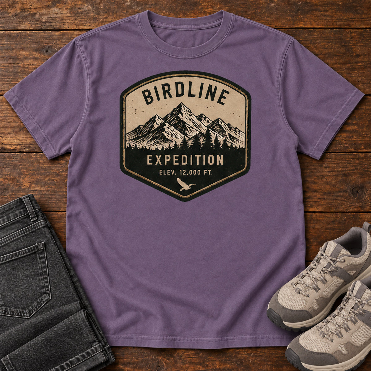 Birdline Expedition T-Shirt in Grape