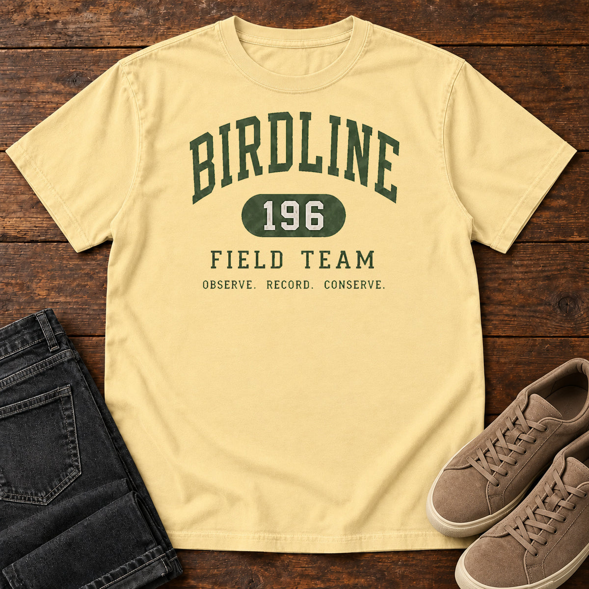 Birdline Field Team T-Shirt in Butter