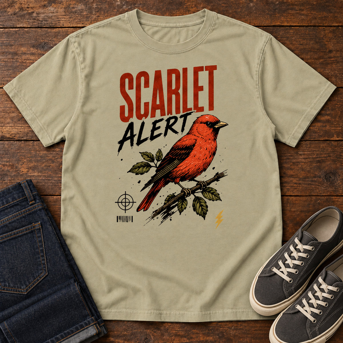 Scarlet Alert T-Shirt in Khaki