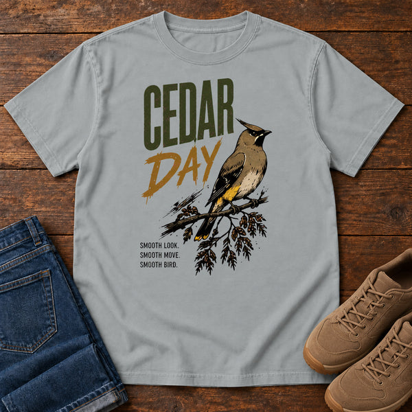 Cedar Day T-Shirt in Granite, front view