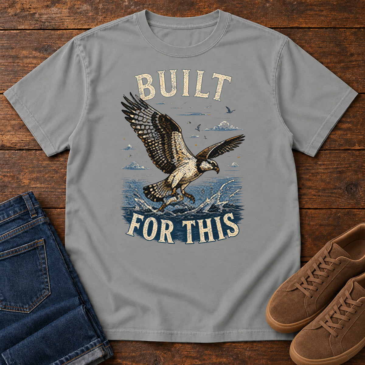 Built for This T-shirt in Grey