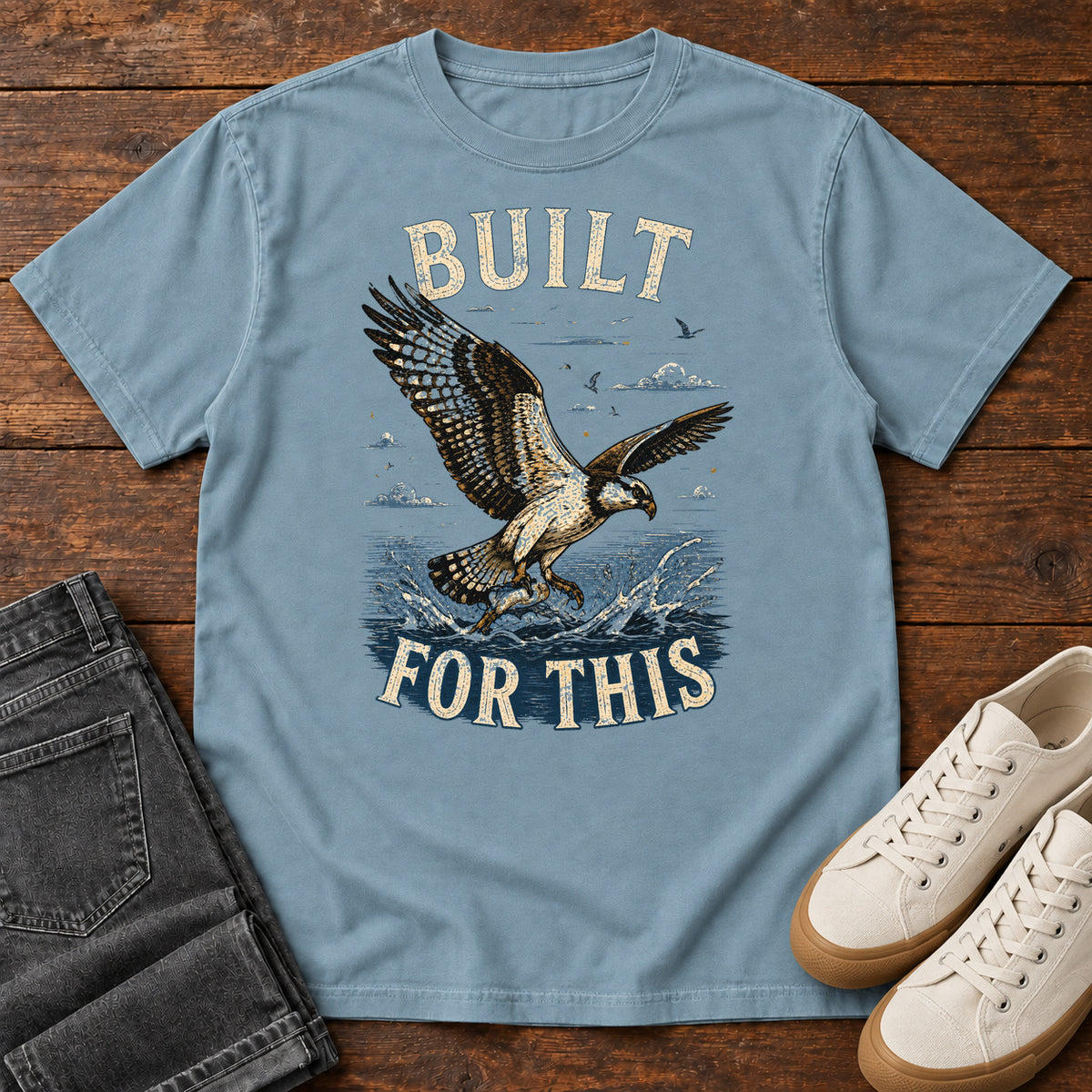 Built for This T-shirt in Ice Blue