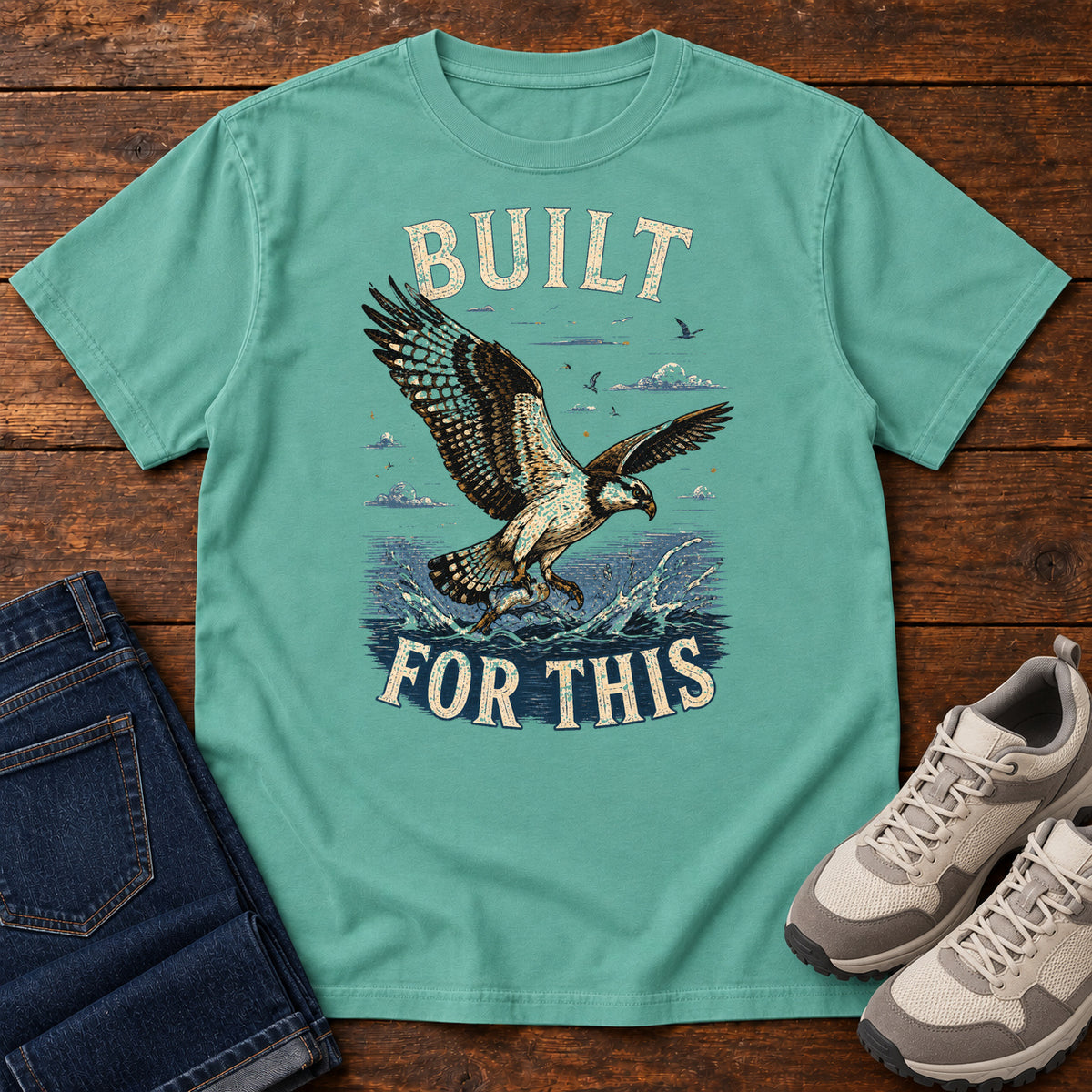 Built for This T-shirt in Seafoam