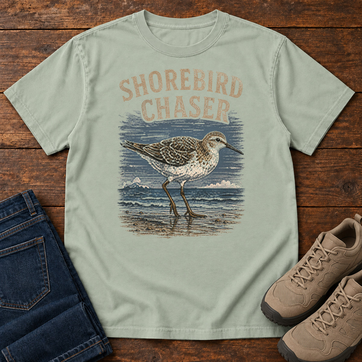 Shorebird Chaser T-shirt in Bay