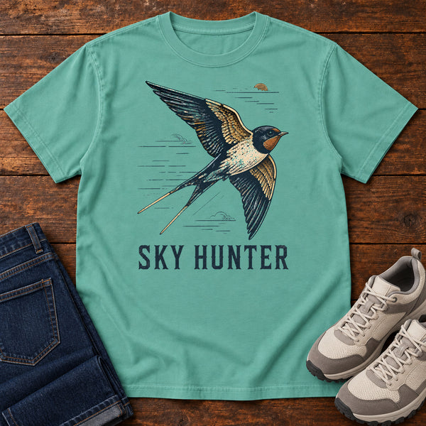 Sky Hunter T-shirt in Seafoam, front view