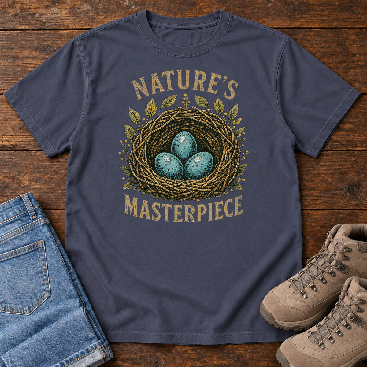 Nature's Masterpiece T-shirt in Navy