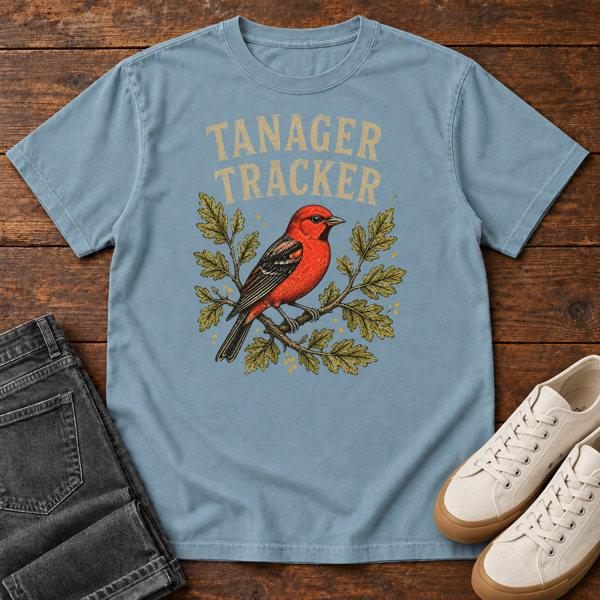 Tanager Tracker T-shirt in Ice Blue