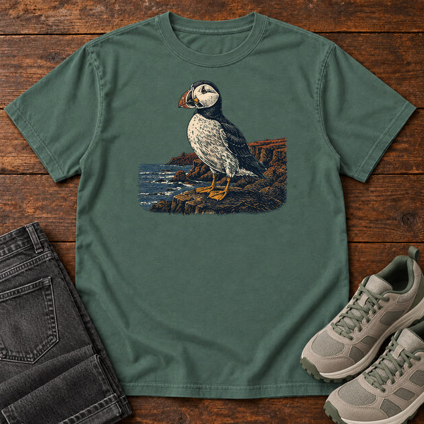 Puffin on the Coast T-shirt, alternate view