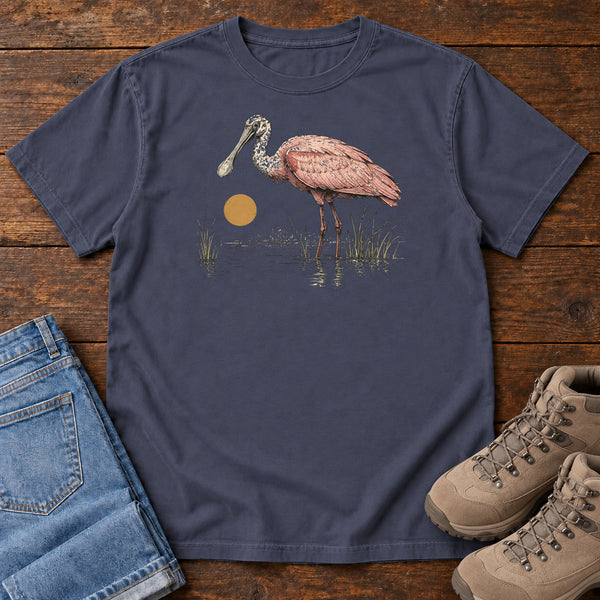 Spoonbill at Dawn T-shirt, alternate view
