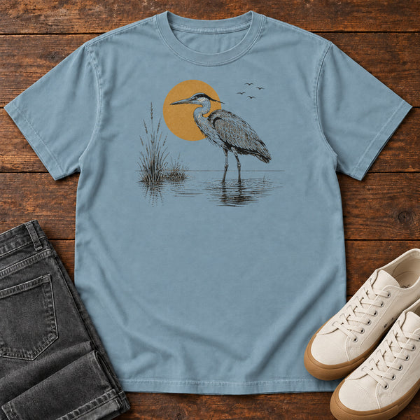 Heron at Sunrise T-shirt, alternate view