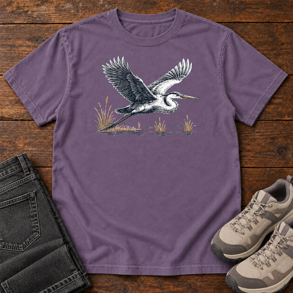 Heron in Flight T-shirt, alternate view