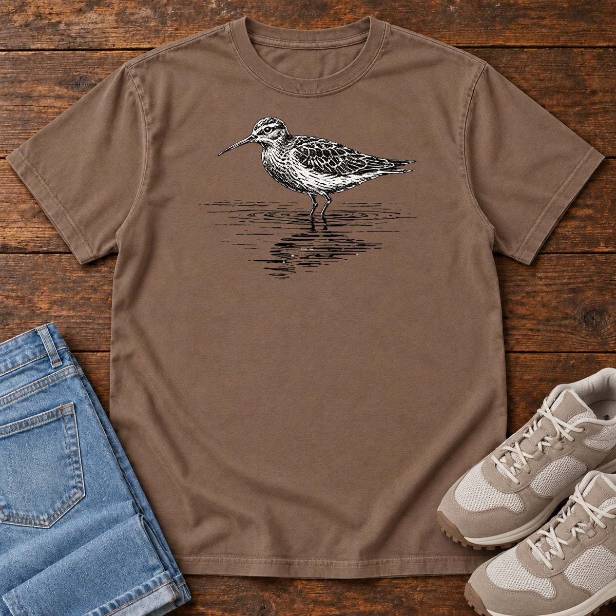 Sandpiper Study T-shirt in Espresso