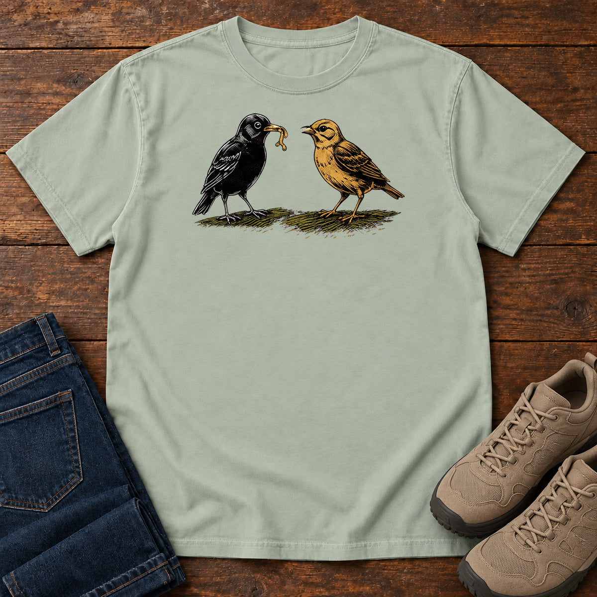 Second Bird T-Shirt in Bay