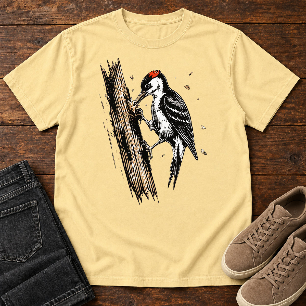 Strike Out T-Shirt in Butter