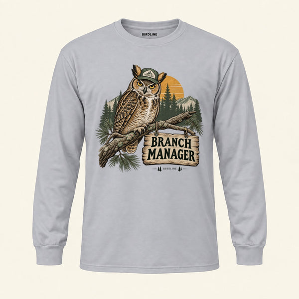 Branch Manager Long Sleeve Shirt in Sport Grey, front view