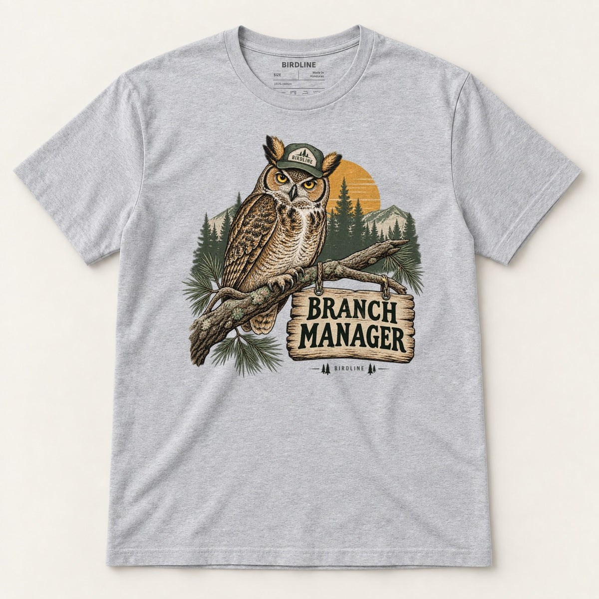 Branch Manager T-Shirt in Sport Grey, front view
