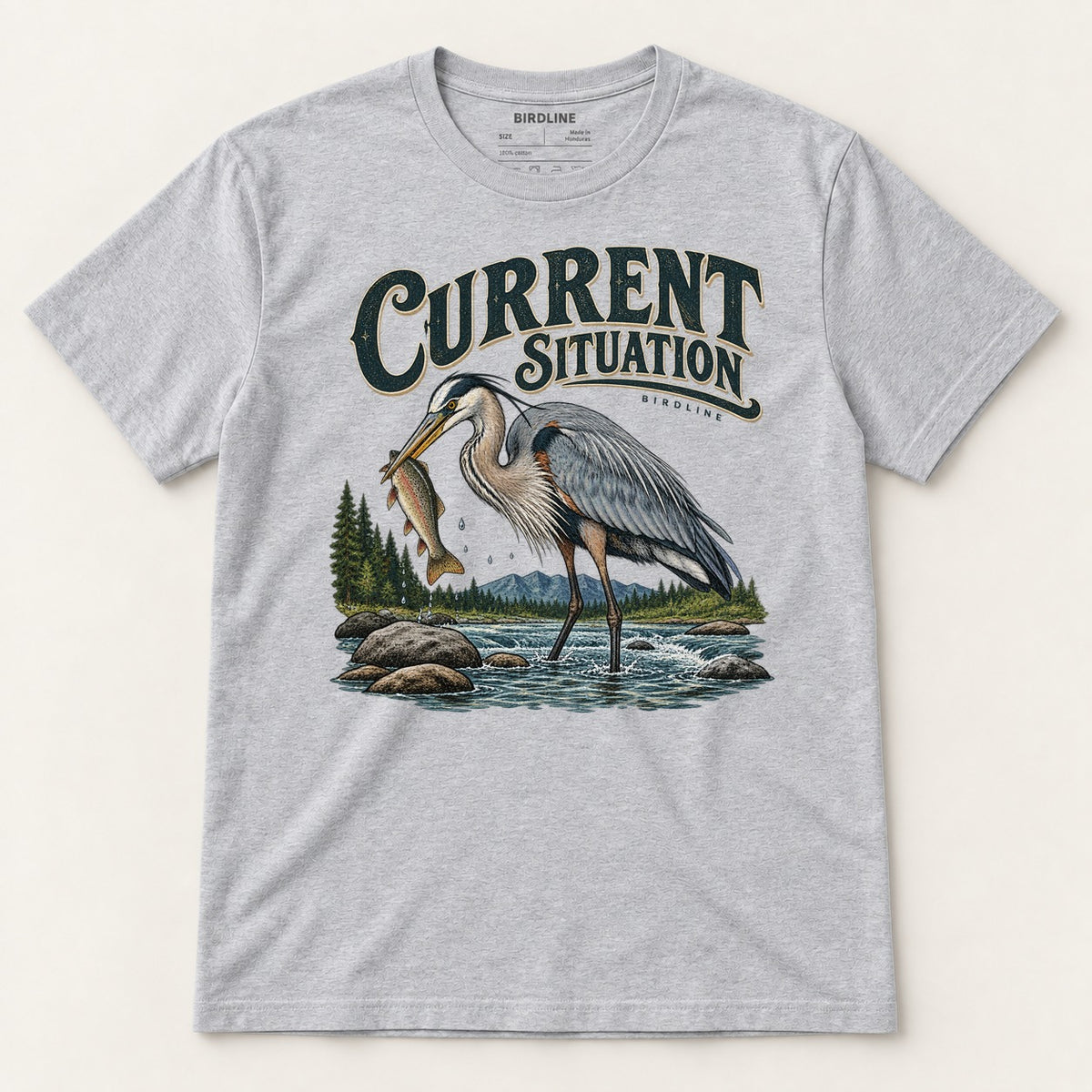Current Situation T-Shirt in Sport Grey, front view