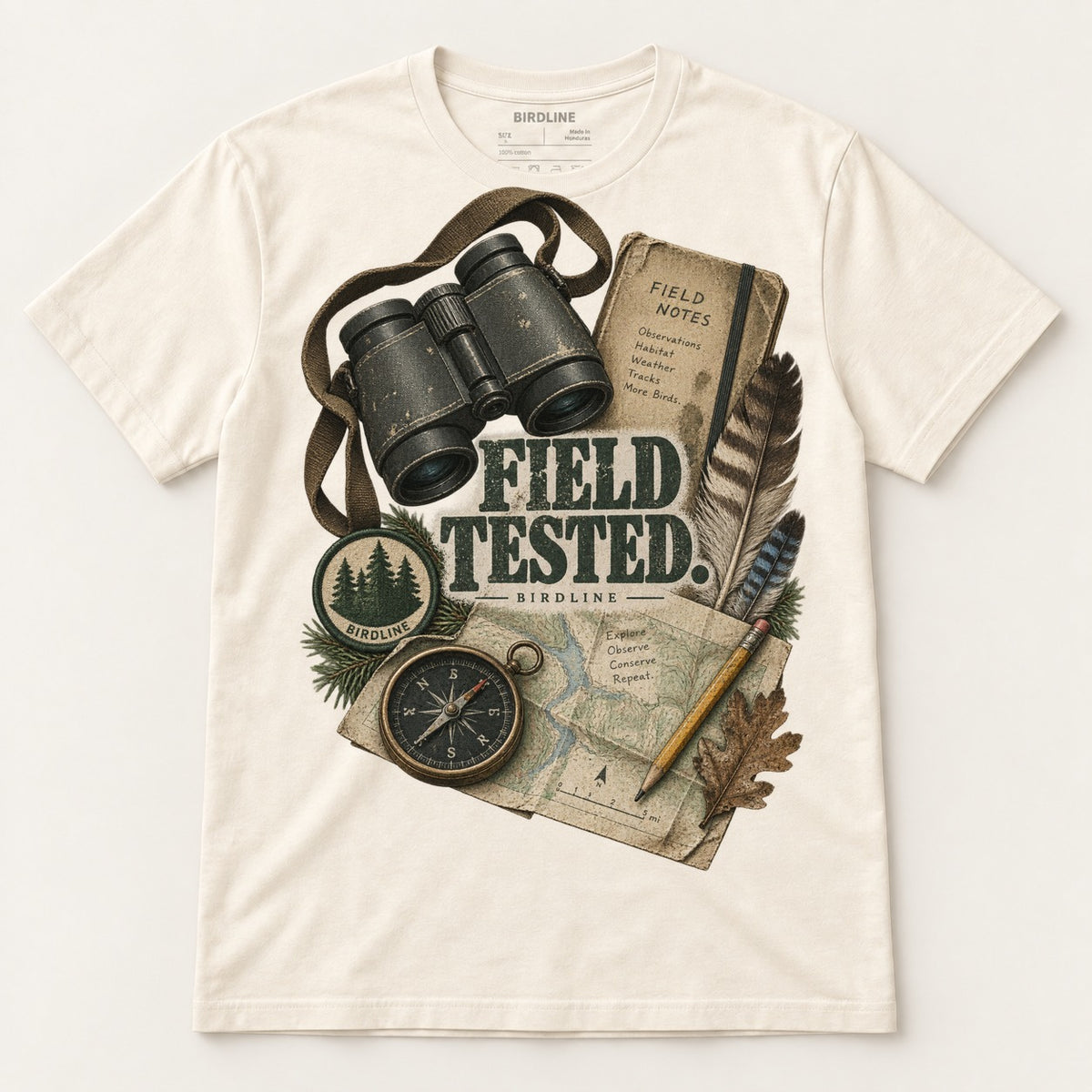 Field Tested T-Shirt in Natural, front view